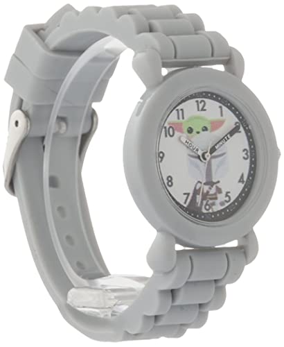 Image of STAR WARS Kids' Plastic Time Teacher Analog Quartz Silicone Strap Watch, Grey /Grey