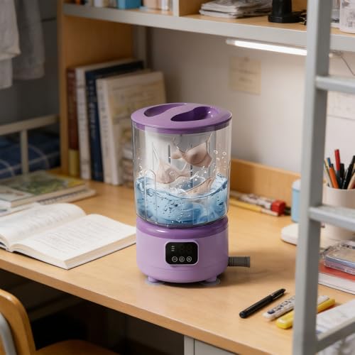 Mini machine à laver portable rechargeable à haute efficacité pour linge délicat