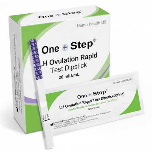 Image of One Step Ovulation Test Strips (40 Pack) - Easy to Use Ovulation Predicter Test - At Home Ovulation Test Strips for Fertility Tracking