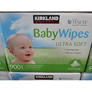 Kirkland Baby Wipes Unscented, 100 Count (Pack of 9)