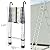 Telescoping Ladder 16.5FT with Hooks, Aluminum Extendable Ladder with Anti-Slip Rubber Feet & Steps, 330lbs Capacity Collapsible Ladders, Extension Telescopic Ladder for Home, Outdoor, RV