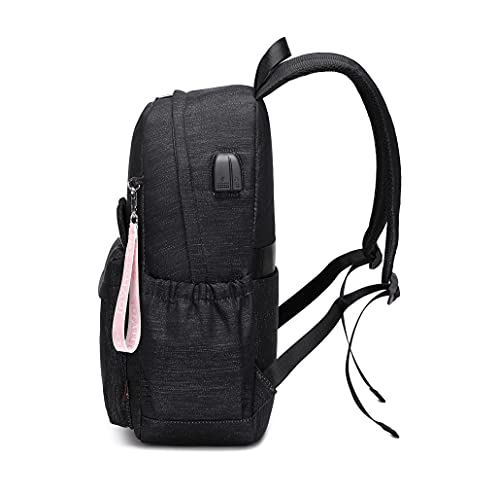 Joymoze Stylish Shimmer Cat Ears Cute School Backpack Set For Teen Girl Black #TOP3