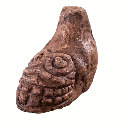 Aztec Death Whistle, Up To125+ Decibels Loud Real Screaming Aztec Death Whistle Loudest Authentic Human Authentic Human Ehecachichtli Sounding Screams War Whistle (Light Gray)