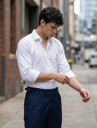 Image of IndoPrimo Men's Stylish Satin Shirt for Party, Formal, Daily and Casual Wear Full Sleeve Shirt for Mens - Trio