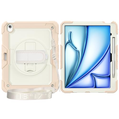 Funda iPad Air 13 antichoque con soporte giratorio 360 y blindaje completo