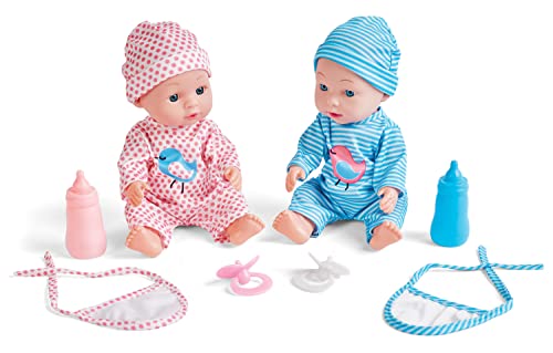 Set de muñecas gemelas para jugar de Kidoozie Just Imagine miniatura 1