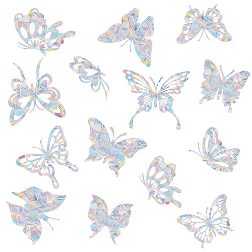 LUMOOM Autocollant Attrape-Soleil Animaux Marins, Monde sous-Marin Arc-en-Ciel, Autocollant De FenêTre, Protection Contre Les Oiseaux, Autocollant De FenêTre Attrape-Soleil, pour Salle De