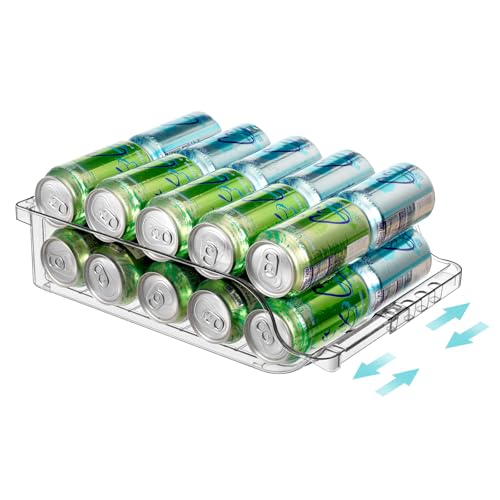 BingoHive 1 Unidades de Organizador de latas de refresco Ajustable de Ancho Transparente para refrigerador, dispensador de latas de refresco expandible para Cerveza, refrescos, Cocina, despensa BingoHive 1 Unidades de Organizador de latas de refresco Ajustable de Ancho Transparente para refrigerador, dispensador de latas de refresco expandible para Cerveza, refrescos, Cocina, despensa