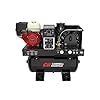 Campbell Hausfeld 30 Gal. 175 PSI Honda GX390 Gas Engine Truck Mount Compressor and 5000-Watt Generator and 200A Welder, 3-in-1 Air Compressor/Generator/Welder Combo Unit (GR3200) Black