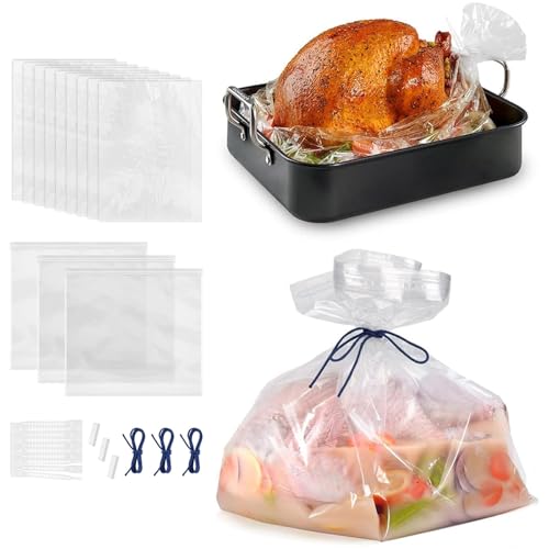 Turkey Brine & Oven Bag Set, 3 Large & 9 Oven Bags, 35 lb