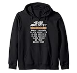 black history month blm juneteenth melanin pride afro felpa con cappuccio