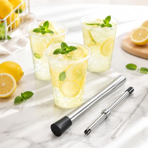 5 Pcs Lemonade Stand Supplies Kit Straw Puncher Muddler by PanJoidys - Image 2