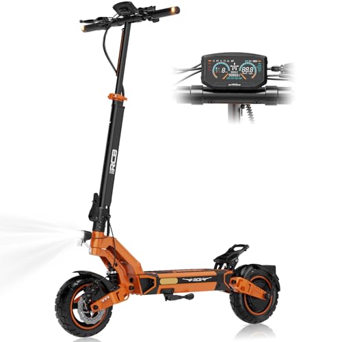 RCB D7 PRO (Versione Premium) Monopattino Elettrico, Omologato, NFC/Freccia/APP, Motore 500W Picco 1600, 100-110 km, 27 Ah, Pneumatici Antiforatura 10', Doppio Ammortizzatore
