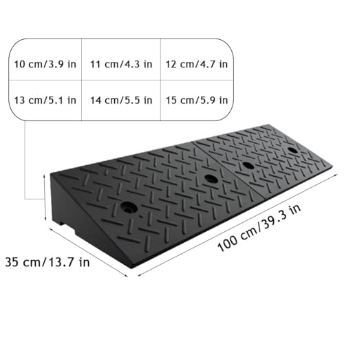 Rampa resistente para umbral con capacidad 8818 lb antideslizante 11 cm miniatura 4