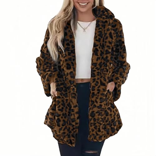 Vestes de mi-saison fausse fourrure marron pour contrer le froid avec style