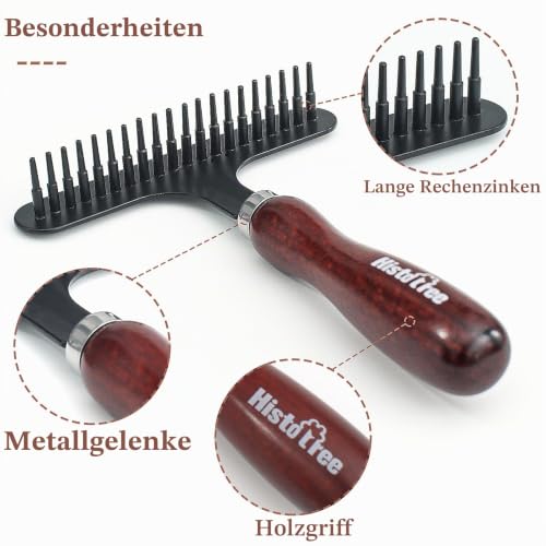 Unterfellbürste Haustier, Unterwollrechen, Fellbürste, Fellpflegebürste