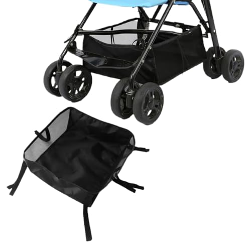 QEXUJOW 1 sac de rangement en filet pour poussette, panier de rangement universel pour poussette, pouvant contenir des articles de puériculture.