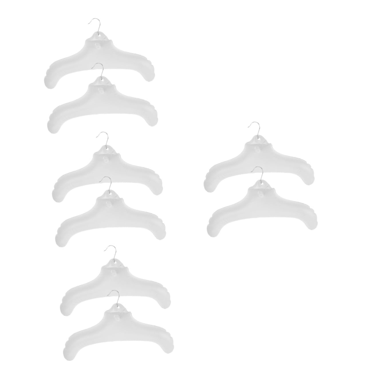 Alipis 8pezzi Hangers Gonfiabili Da Viaggio Appendini Pratici Per Abbigliamento Per Risparmiare Valigia e Armadio Per Bagni e Camere Da