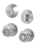 Honeywell 8101305 Classic Combo Door Knob, Satin Nickel