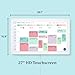 Skylight Calendar Max: 27-Inch Smart Digital Calendar & Chore Chart, Family Organizer with Interactive Touchscreen Display – Wall Mountable in Portrait or Landscape, Classic White Frame