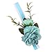 Fenteer Nettes Hochzeitsfest Korsage Brautbrautjungfern Armband Handhandgelenk Blumen Handzusatz - Blau