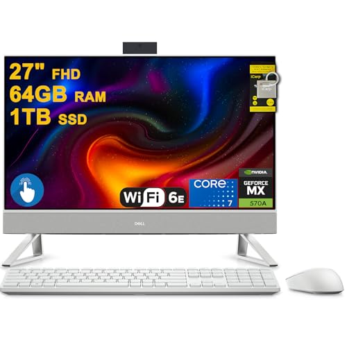 Dell Inspiron 27 7730 AIO fXNgbv 27C` FHD ^b`XN[ (99% sRGB) Ce 10-core Core 7 150U (Beats i7-1355U) 64GB RAM 1TB SSD GeForc