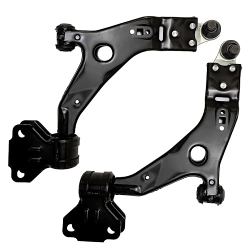 Image of Detroit Axle - Front End 8pc Suspension Kit for 2013-2018 Ford Escape, 2 Lower Control Arms w /Ball Joints 4 Inner & Outer Tie Rods 2 Boots 2014 2015 2016 2017 Replacement