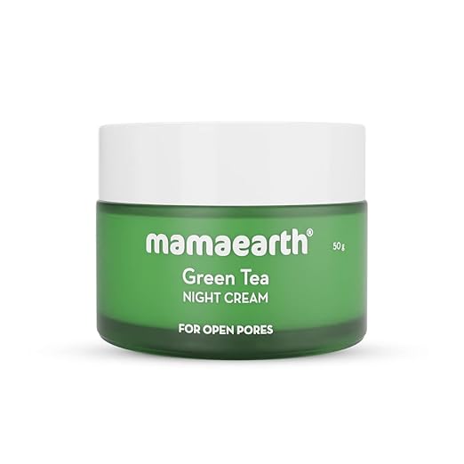 Mamaearth Green Tea Night Cream With Green Tea & Collagen For Open