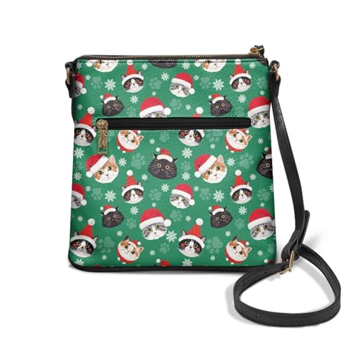 Image of Leather Purses for Women, Leather Hobo Bags for Women Travel Sling Purse Triple Zippered Pockets Shoulder Bag