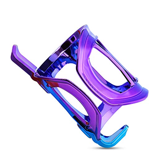 Thboxes Bike Water Bottle Holder, Bike Bottle Cages, PP Lightweight Alloy Water Bottle Cages for Cycling Fits Bike Blue and Purple