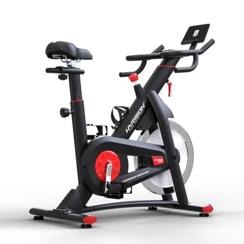 Image of HARISON Magnetic Exercise Bike, Heavy Duty Stationary Bike for Home Gym | Low Noise Bike for Home with 400 lb Weight Capacity, Fitness App with Courses, Adjustable Seat, Indoor Cycling Bike