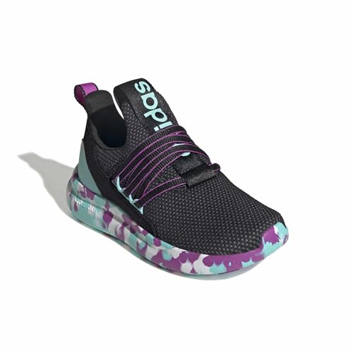 adidas Unisex-Kids Lite Racer Adapt 7.0, Black/Purple Burst/Flash Aqua, 7 — view 4