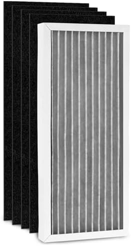 Future Way Odor Eliminator True HEPA Filter Replacement for Hamilton Beach TrueAir 04383, 04384, 04385, 990051000, Plus 4 Packs Neutralizes Smells Carbon Pre-filters