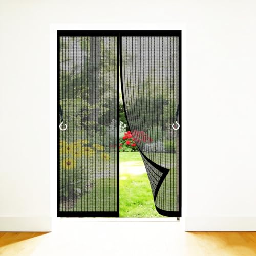 Moustiquaire de porte avec fermeture aimantée et blocage des mouches 95x240cm - 2