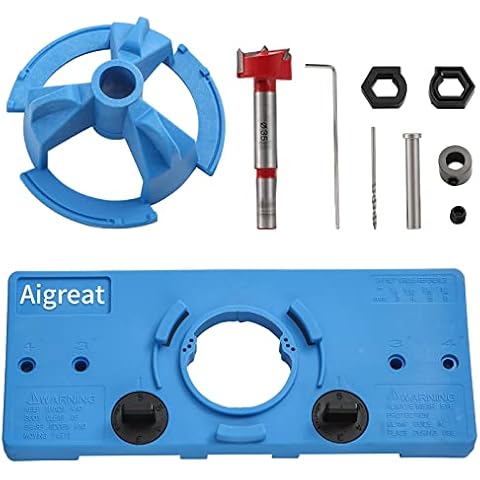 35mm Scharnier Bohren Führer, Loch Führer Versteckte Scharnier Bohren Jig Hole Locator für Küchenschrank Türen Scharnier Cover