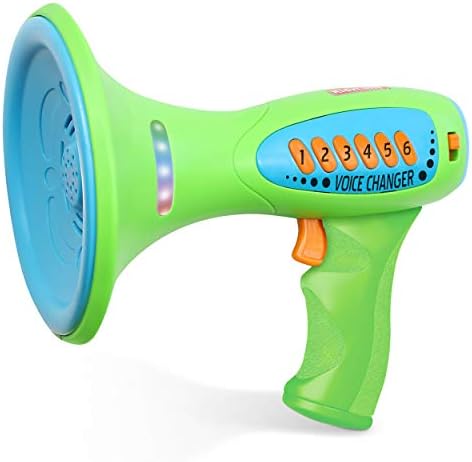 Kidzlane Voice Changer for Kids with Megaphone Function, LED Lights and 5 Different Sound Effects