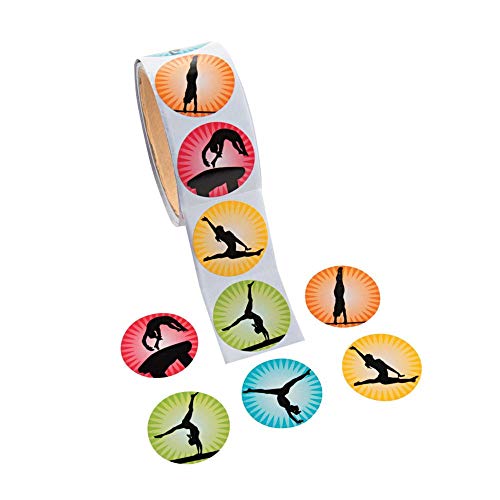 Gymnastics Stickers - 100 per roll - Rewards, Handouts and Party Supplies