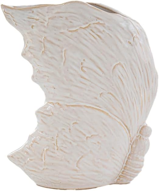 Handmade Ceramic Vase for Dried Flowers - Modern Home Decor, Rustic Table Centerpiece, Small Decorative Vase for Pampas Grass & Preserved Bouquets.