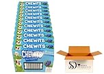 Chewits Cherry, Strawberry, Blue Raspberry, Cola, Fruit Sald Stick 30g (Pack of 40) (Blue Raspberry)