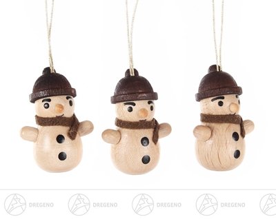 Bonhomme de neige miniature à peindre pour étiquette cadeau de Noël originale