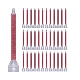 XYZ Fasteners Mixing Nozzles for Adhesive Dispenser, Plastic Static Mixers for 7oz and 10oz Cartridges, 5.5 Inch, Compatible with SEM 70012 and SEM 70011, 50 Pcs