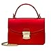 Top Handle Clutch Handbags Jelly Crossbody Bags for Women Tote Purse - Red