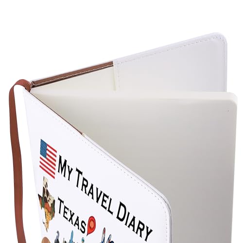 LQRI Texas Tourist Leather Notebook Texas Vacation Trip Gift Texas State Souvenirs Gift Texas Travel