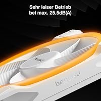 be quiet! Light Wings 140mm PWM Reverse White, 7 invertierte Lüfterblätter, hoher Airflow, ideal für die Seite oder am Boden des Gehäuses, ARGB-Beleuchtung, vielzählige Farben, sehr leiser Betrieb – Ansicht 6