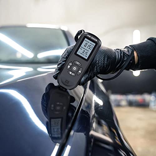 Medidor digital de espesor de recubrimiento, portátil para pintura automotriz, con pantalla LCD, reconocimiento automático y calibración con un solo botón, apto para autos, barcos y metales miniatura 6