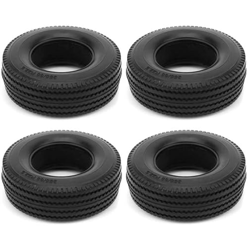 4 Pneus RC 1/14 en Caoutchouc Dur 25 Mm Finition Premium Man