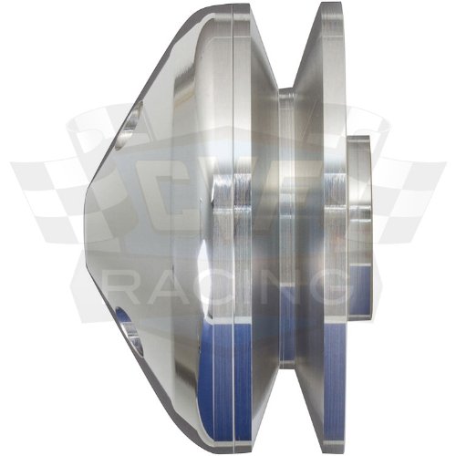 Billet Aluminum Pontiac Underdrive Pulley Kit, 350-400, 428, 455, V-Belt, Power Steering #TOP6