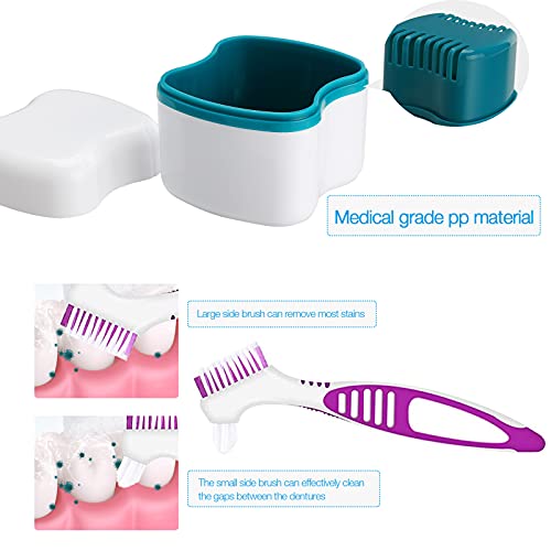 Faruijie OUSHIYAHEDAIYASHUA Denture Bath Case With Basket Denture Bath Cleaning Box Container Soaking Cup Cleaner Retainer Case Holder thumb #2
