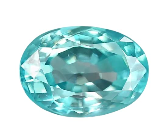 Circonita azul natural Jarkan de 8.25 Ratti en forma ovalada para joyería fina de hombre