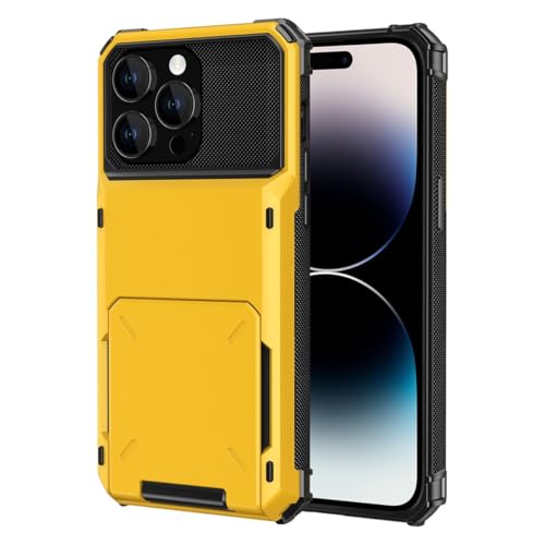 Coque iPhone 15 Pro jaune ultra fine anti-rayures König Design